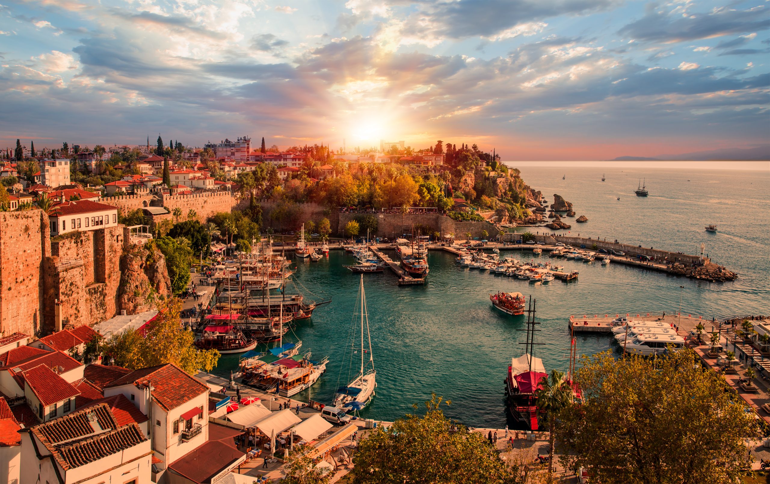 Old town (Kaleici) in Antalya, Turkey